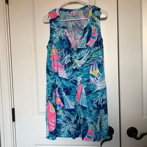 EUC Lilly Pulitzer Essie dress hey bay bay size s